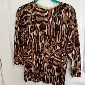 Animal print sweater